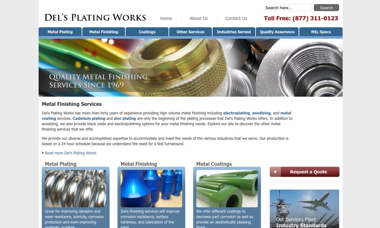 Del’s Plating Works Electroless Nickel Plating Companies