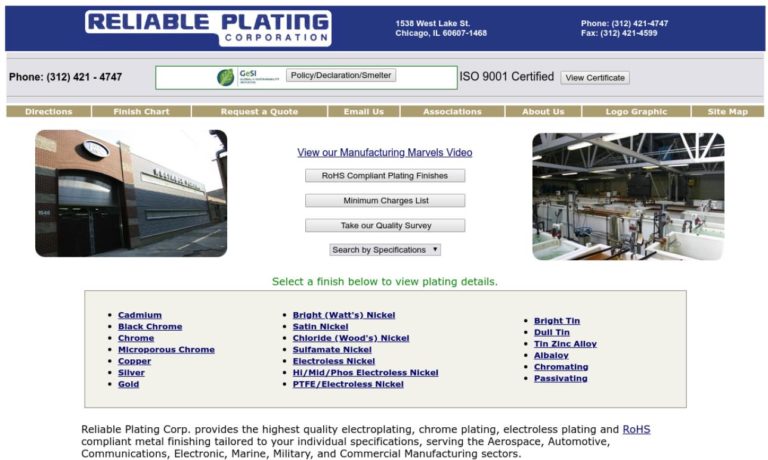 Reliable Plating Corporation